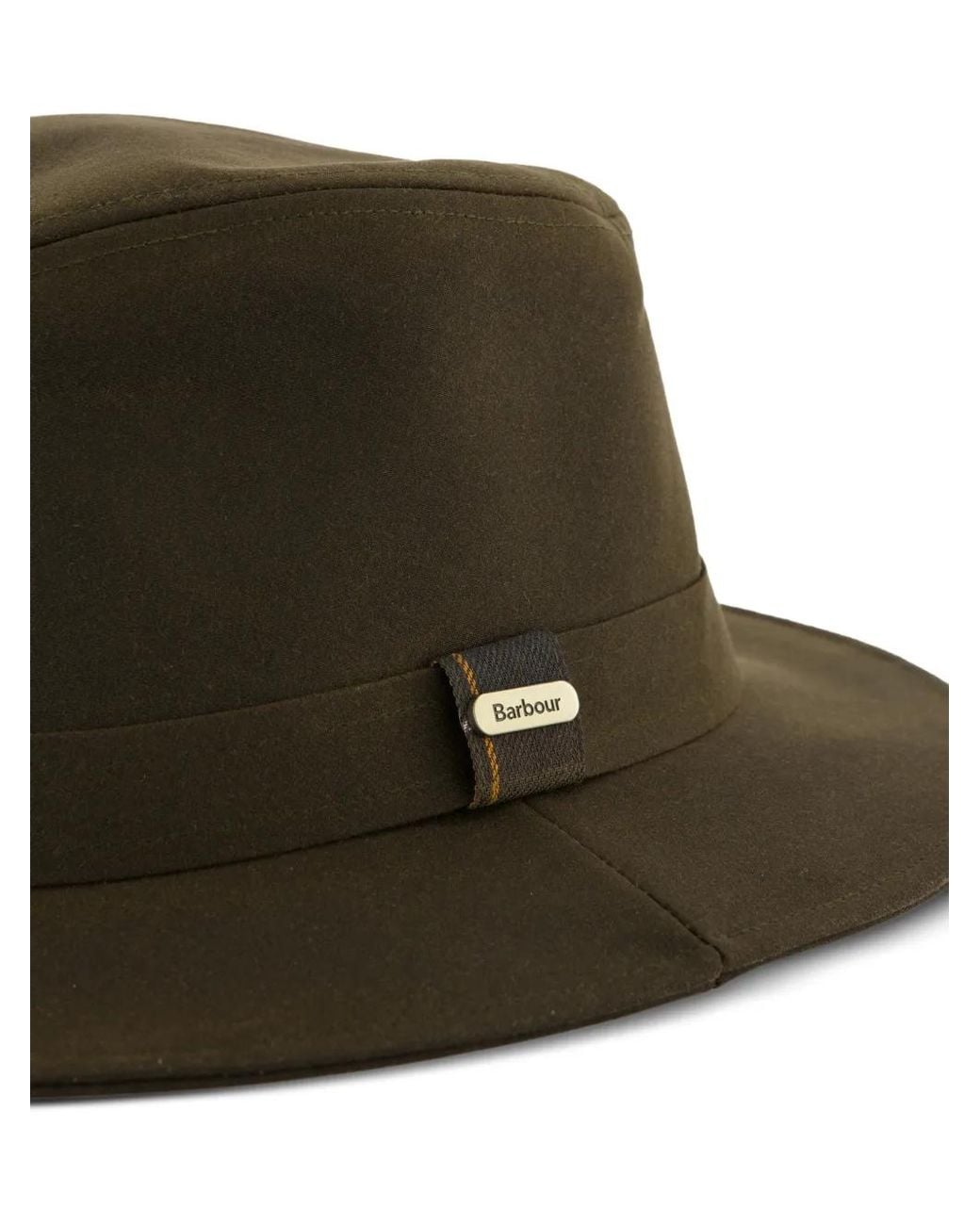 Barbour Brown Solid Fedora Hat