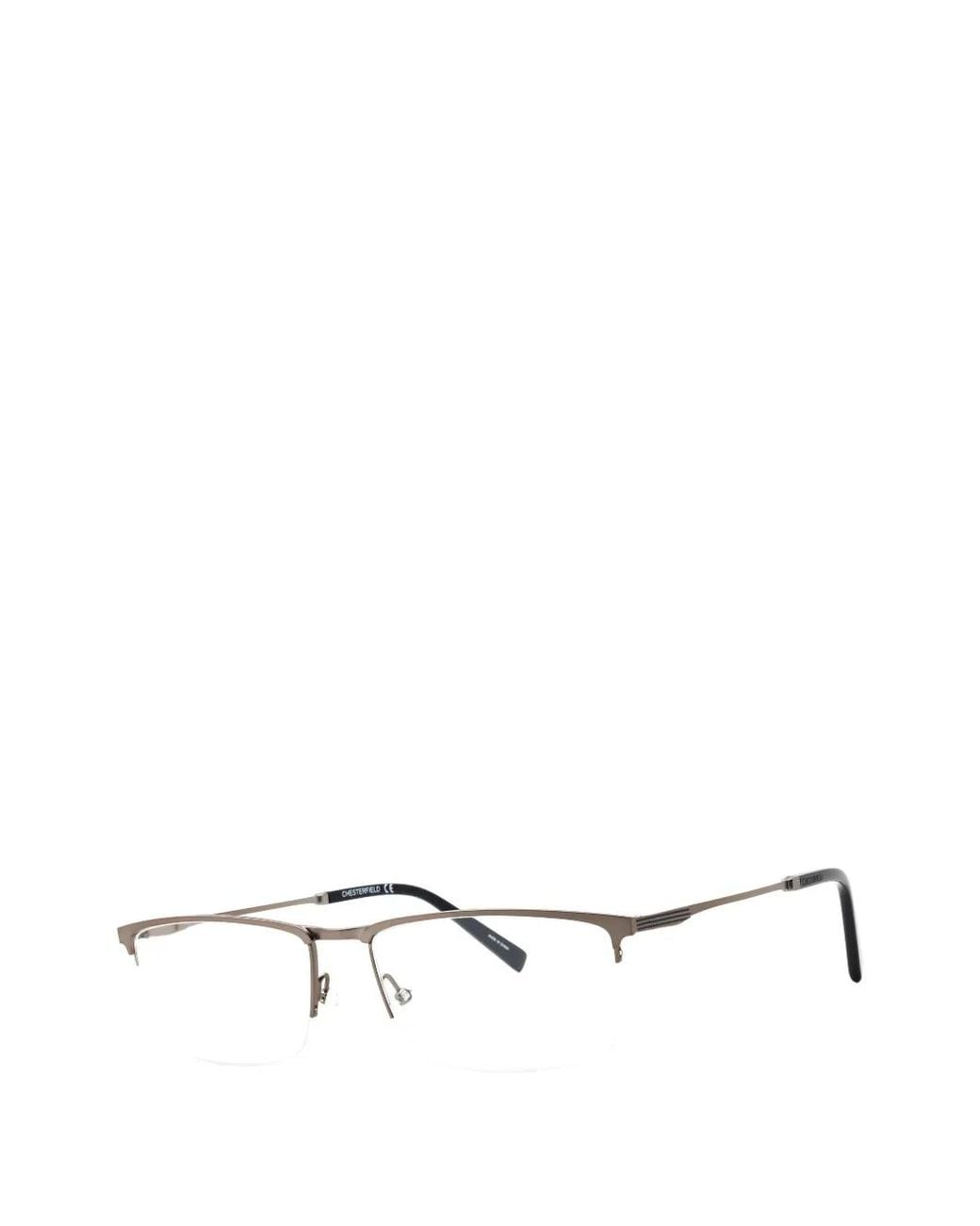 Chesterfield White Lunettes De Vue À Monture Rectangulaire for men