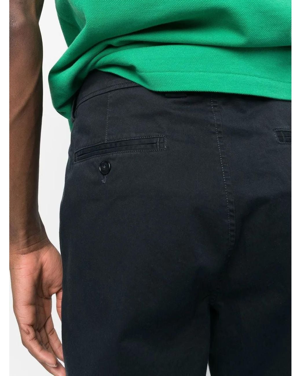 Woolrich Blue Cotton Straight Leg Trousers for men