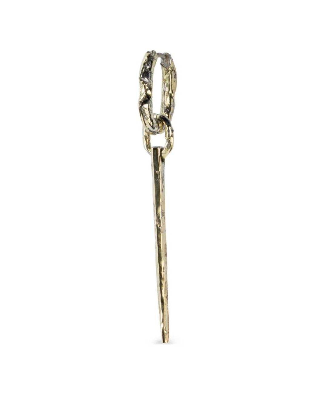 Parts Of 4 White Deco Mini Spike Earring