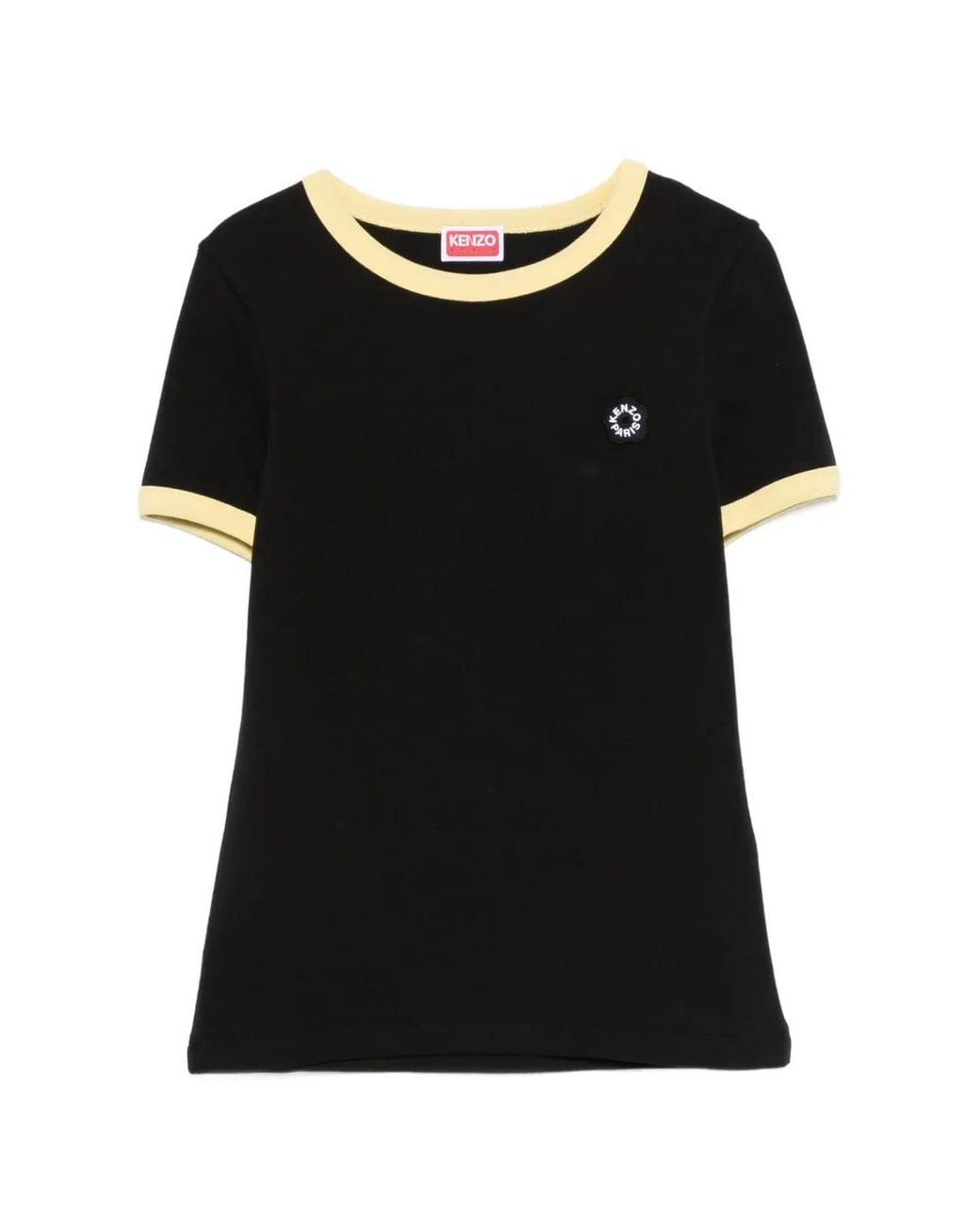 KENZO Black Short-Sleeved Logo-Detail T-Shirt
