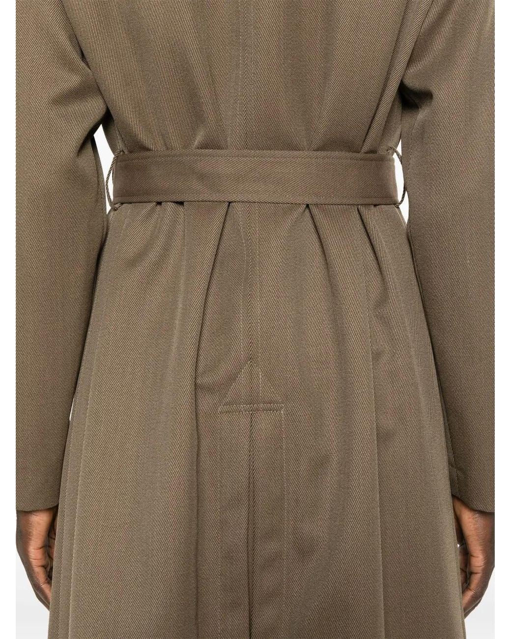 Lardini Natural Brooch-Detail Coat for men