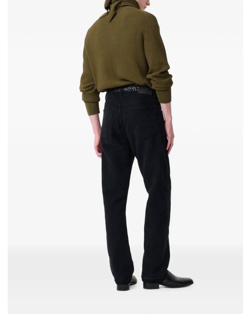 Studio Nicholson Green Oran Ribbed-Knit Cotton Cardigan for men