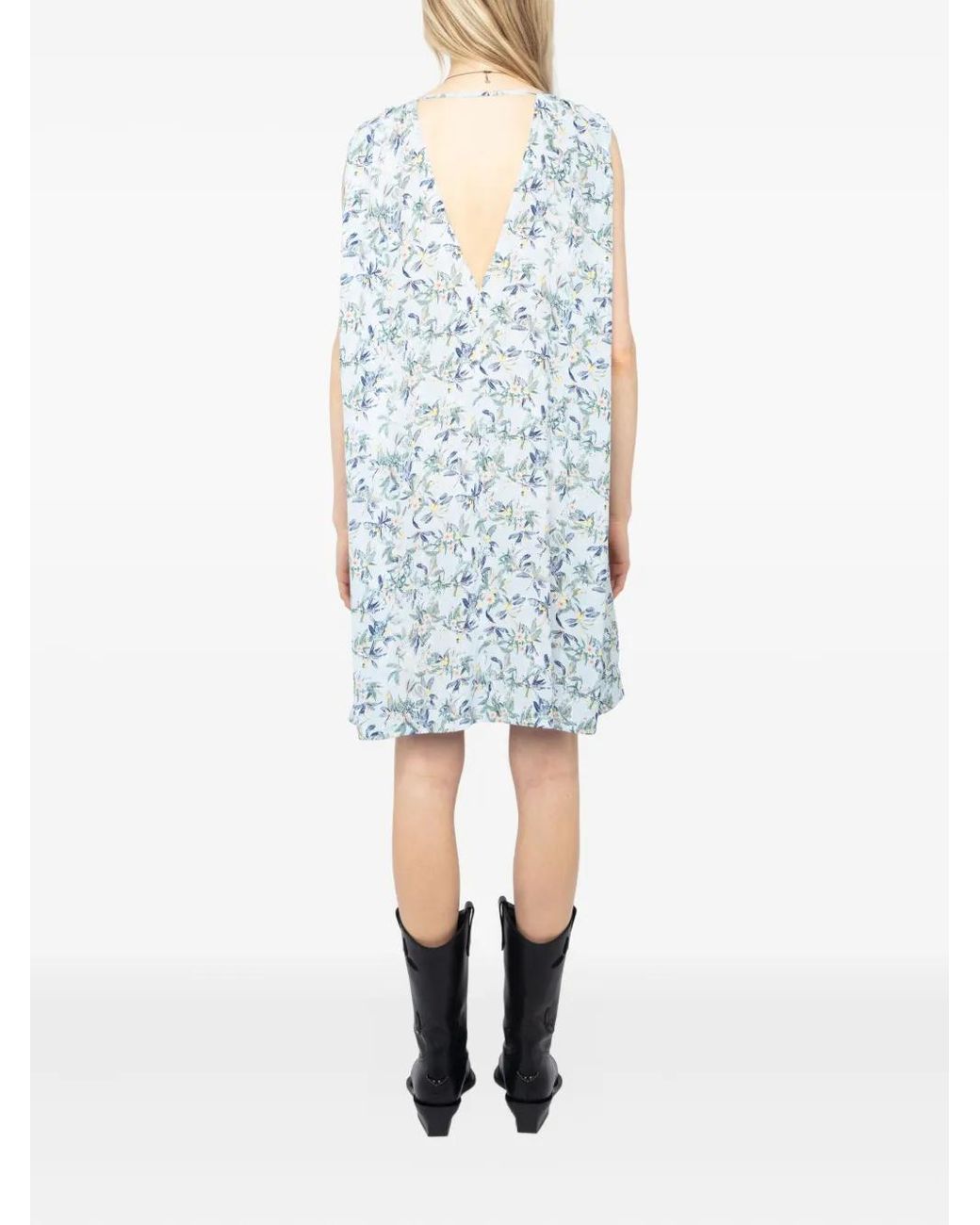 Zadig & Voltaire Blue Rimatis Mini Dress
