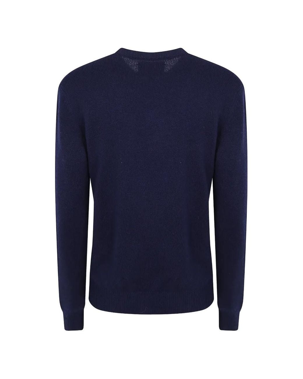 Mc2 Saint Barth Blue Dog-Patch Wool Sweater