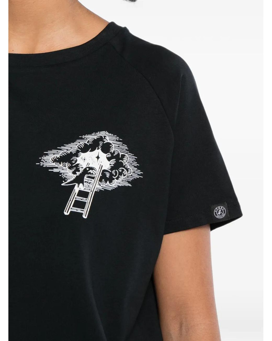 SPORT b. by agnès b. Black Starry Cloud T-Shirt