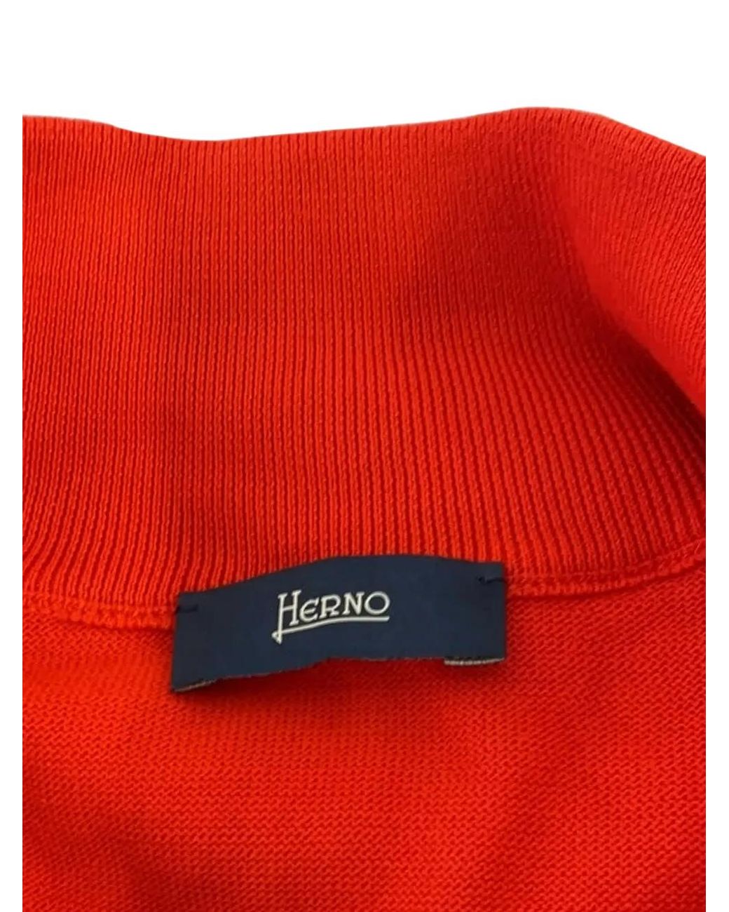 Herno Red Hooded Zip-Up Hoodie for men