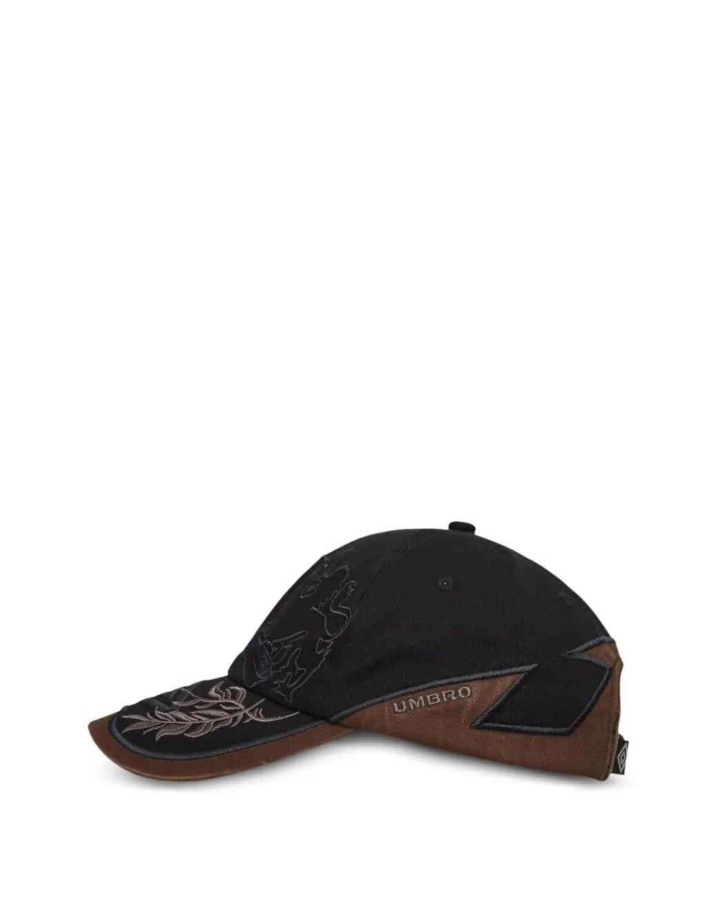 Umbro Black X Slam Jam Laurel Embroidered-Graphic Cap