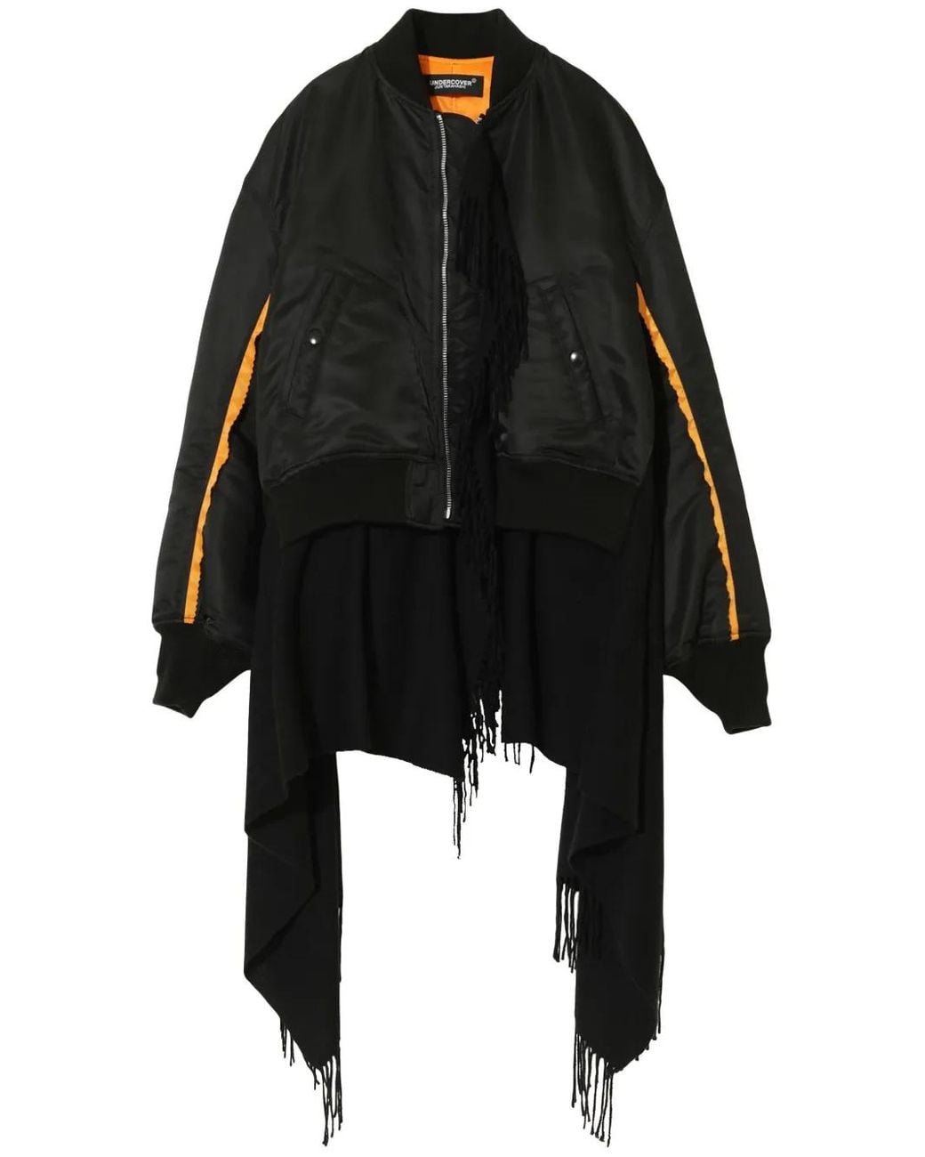 Undercover Black Layered Bomber Jacket