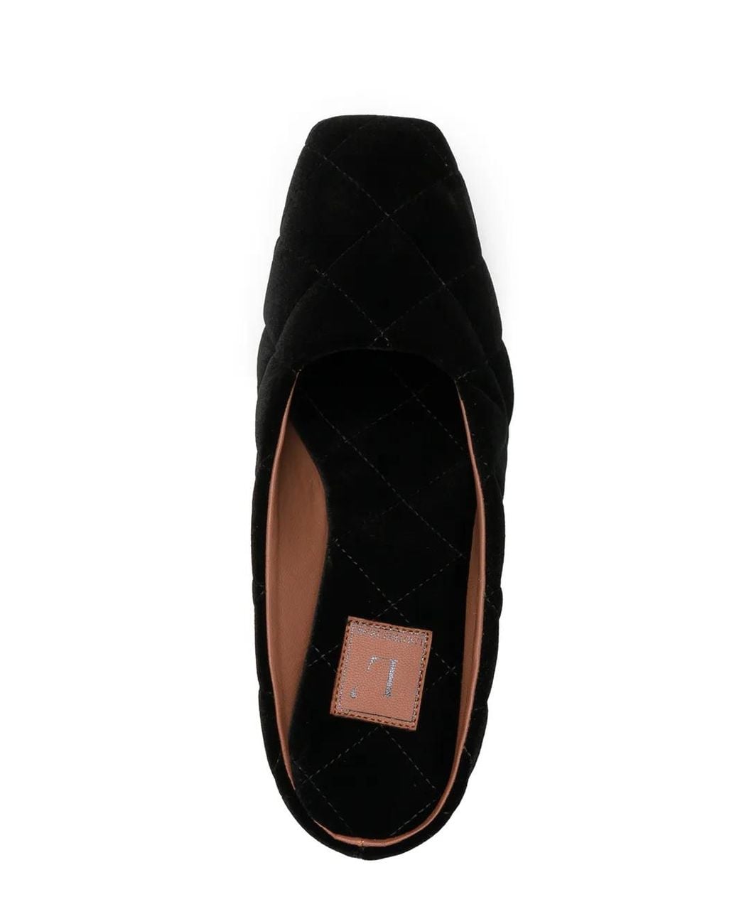 L'Autre Chose Black Square-Toe Mules