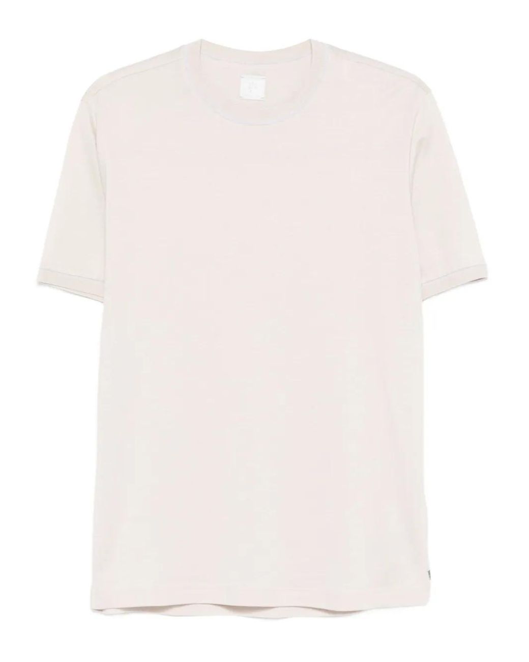 Eleventy White Short-Sleeved Cotton T-Shirt for men