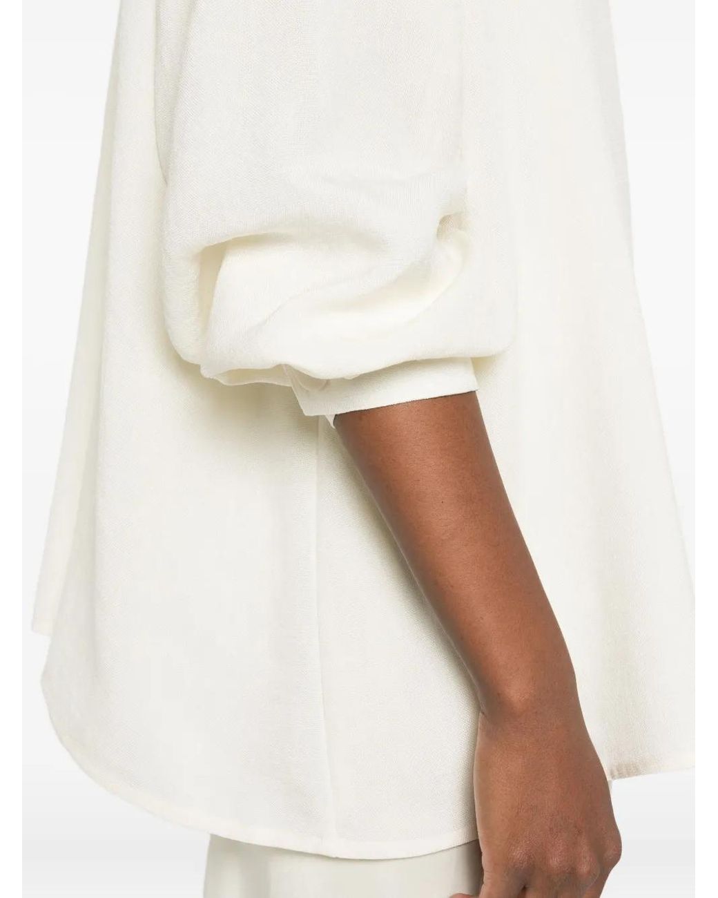 Nanushka White Long-Sleeve Shirt
