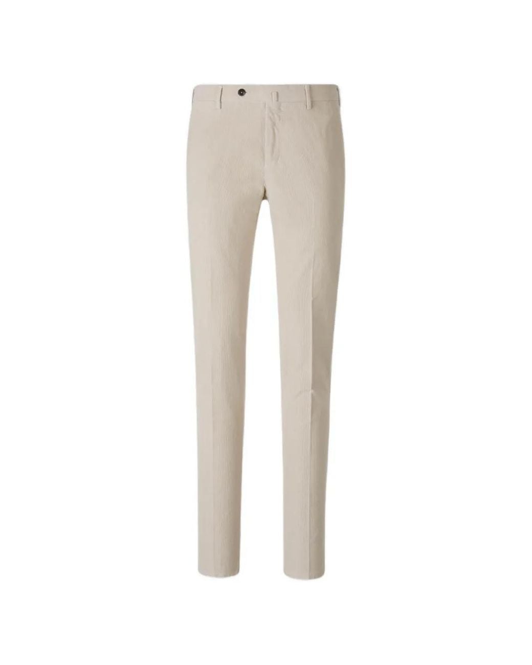 PT Torino Natural Corduroy-Effect Tailored Trousers for men