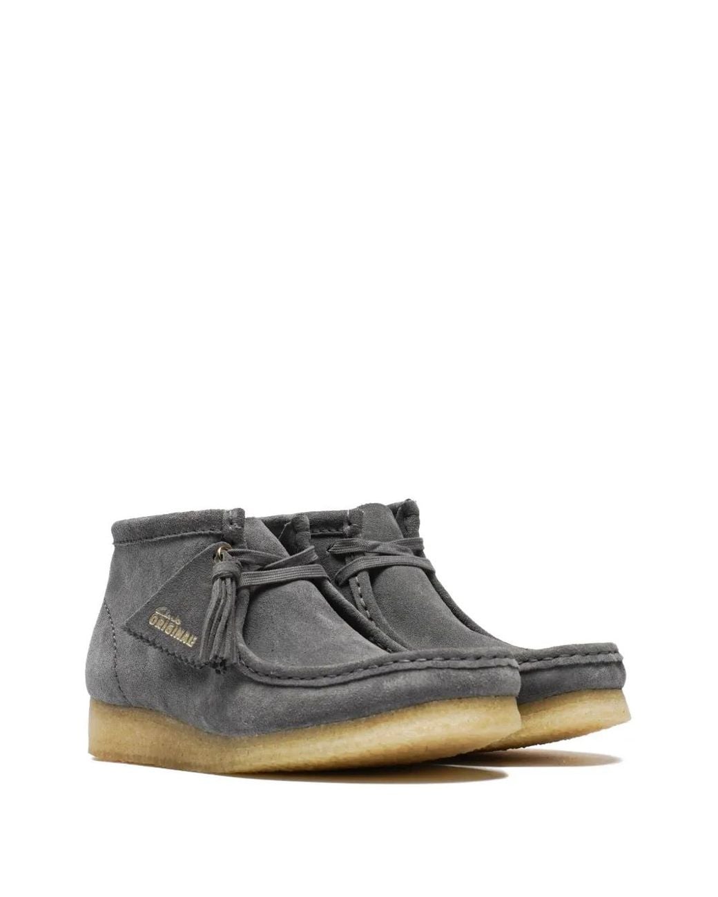 Clarks Gray Wallabee Boots