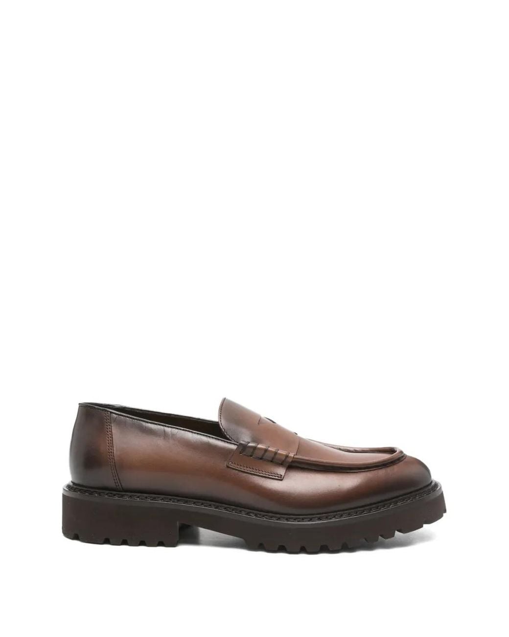 Doucal's Brown Penny Loafers for men