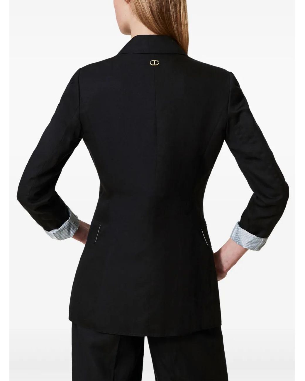 Twinset Black Single-Breasted Blazer