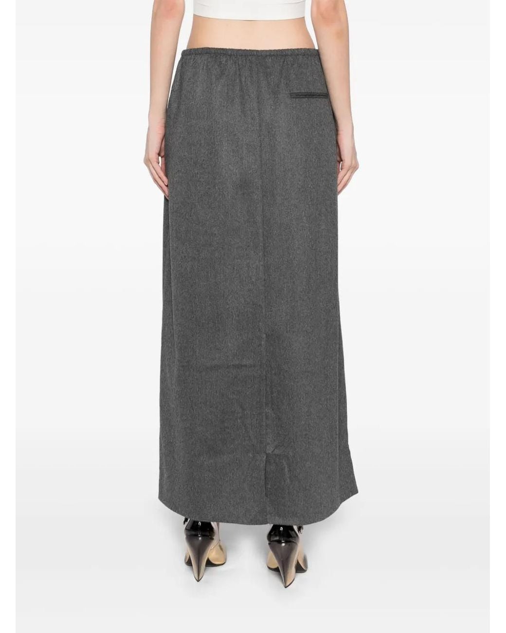 JNBY Gray Drawstring Skirt