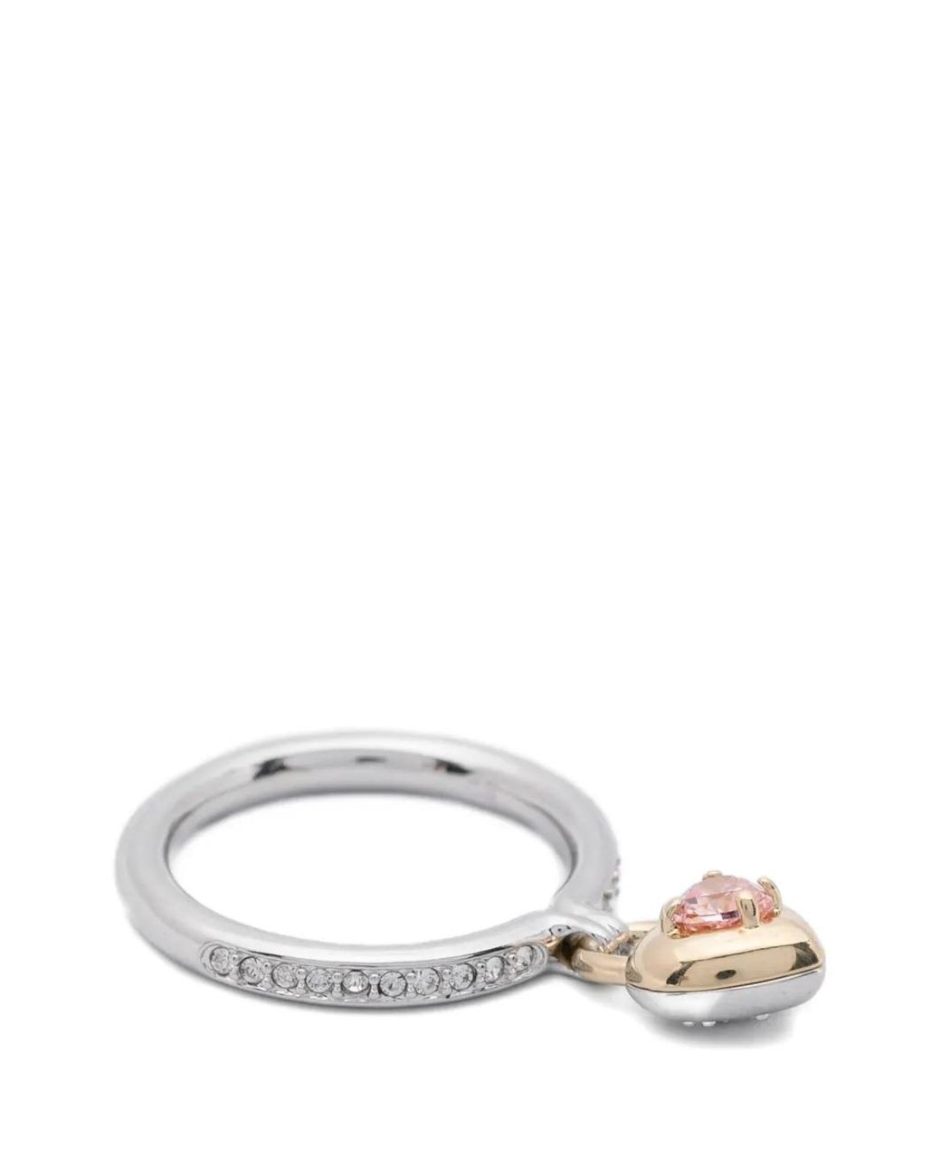 Swarovski White Heart-Motif Ring