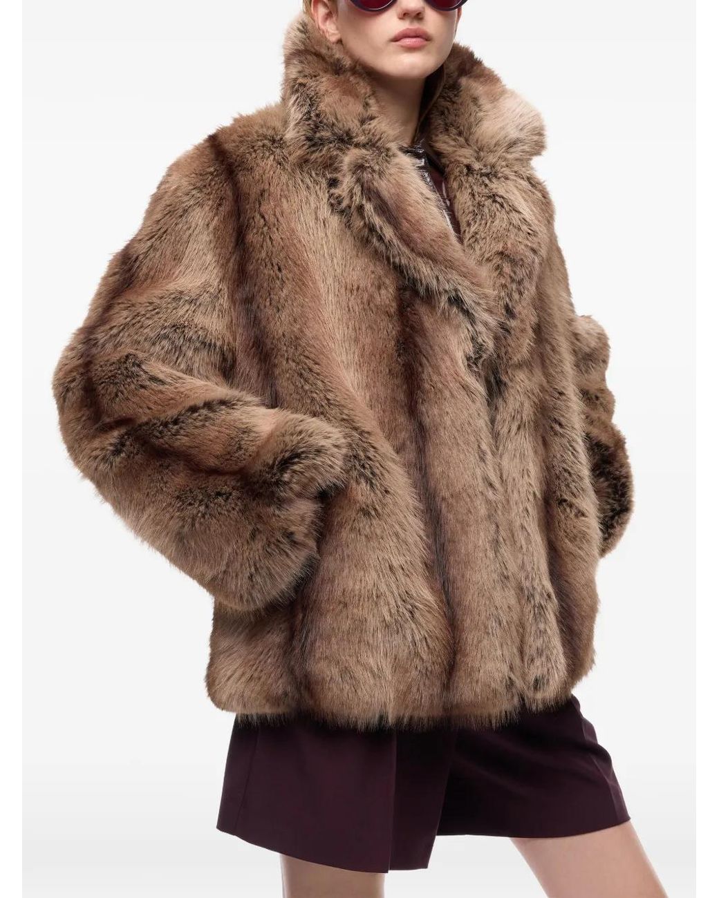 Pinko Brown Caladenia Pea Coat