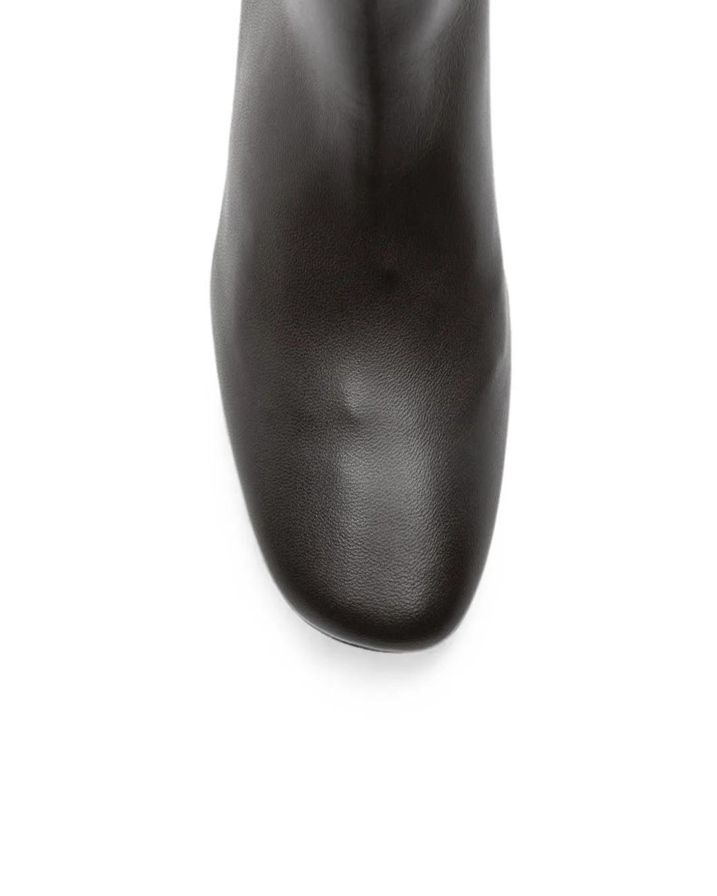 Totême Black Leather Ankle Boots