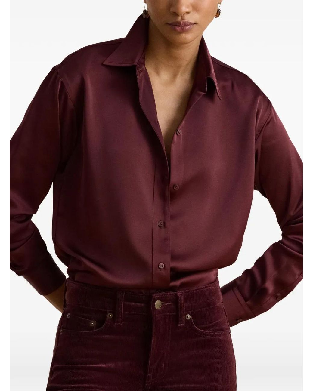Ralph Lauren Purple Button-Up Shirt