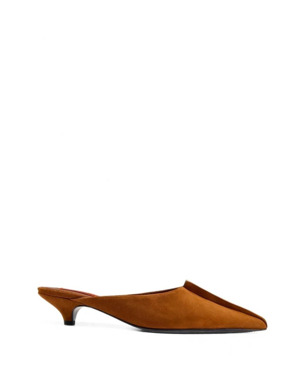 Simon Miller Brown Arrow Suede Mules