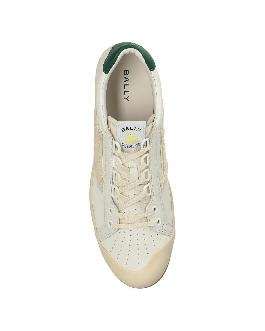 Bally White Competition Appliqué-Detail Sneakers for men