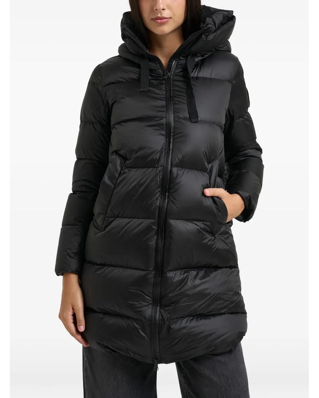 Abrigo Geneva Con Capucha Bomboogie de color Black