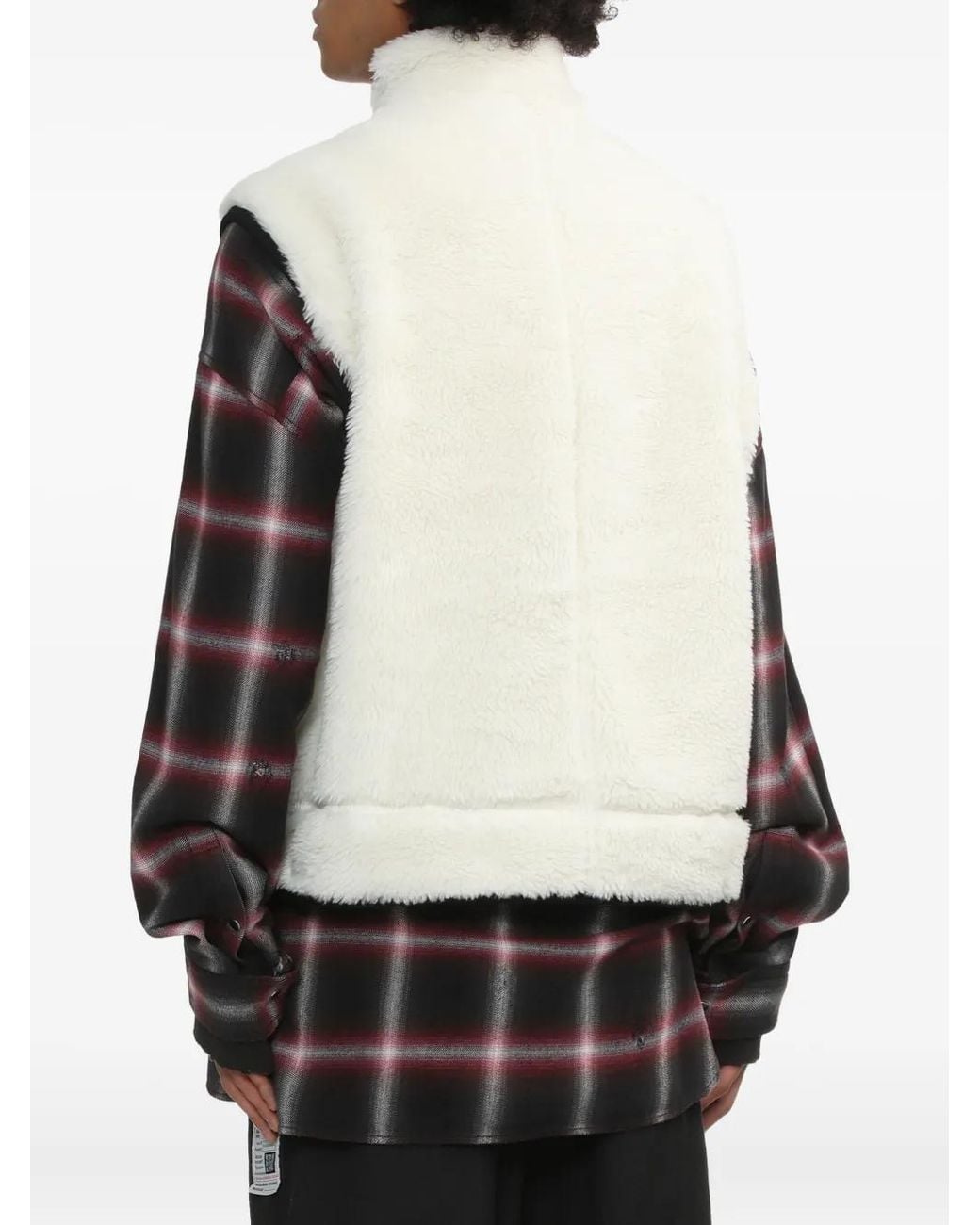 Maison Mihara Yasuhiro White Logo-Embroidered Gilet for men