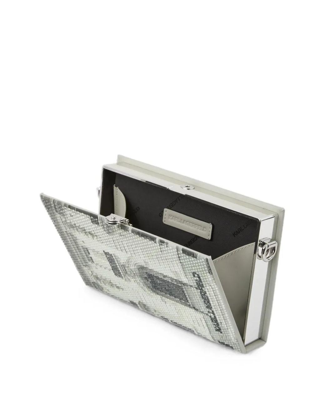 Karl Lagerfeld Gray K/Soiree Maison Minaudière Bag