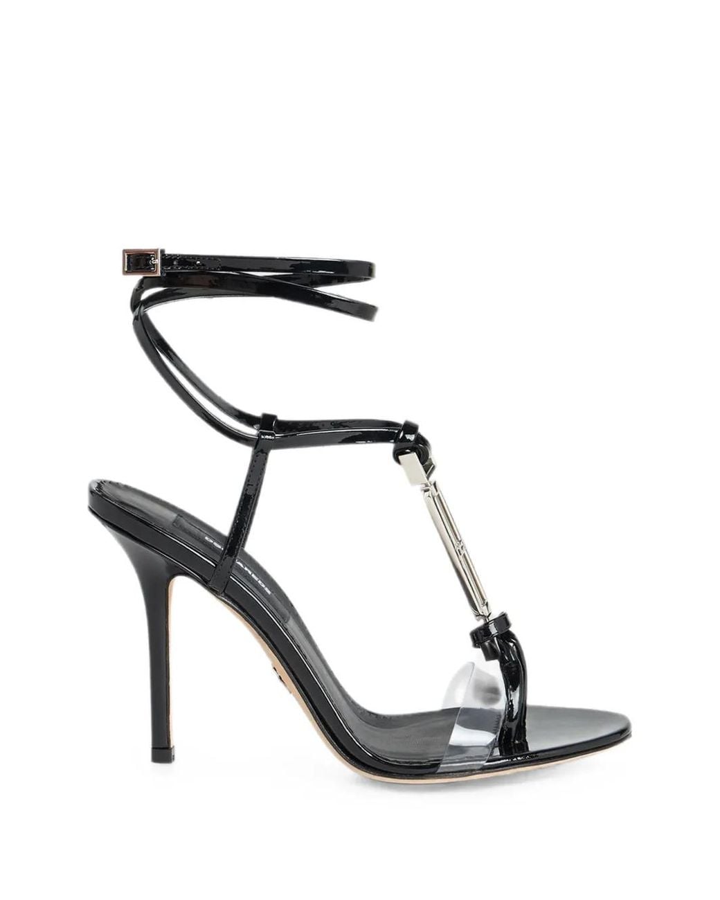 DSquared² Black Chic Night Heeled Sandals