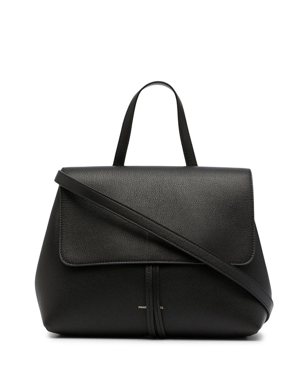 Mansur Gavriel Leather Soft Lady Tote Bag in Black - Lyst