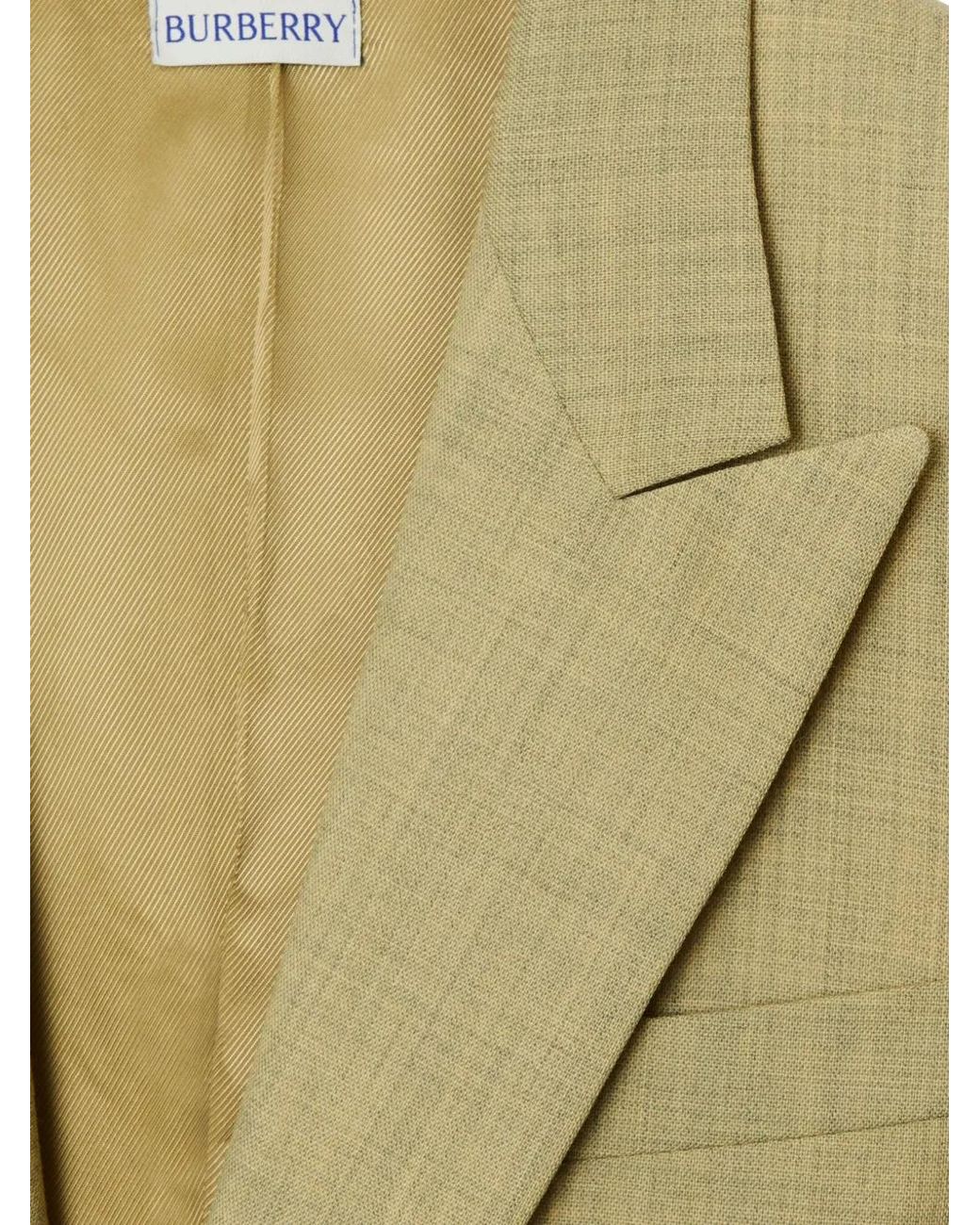 Burberry Green Tailored Wool Blazer for men