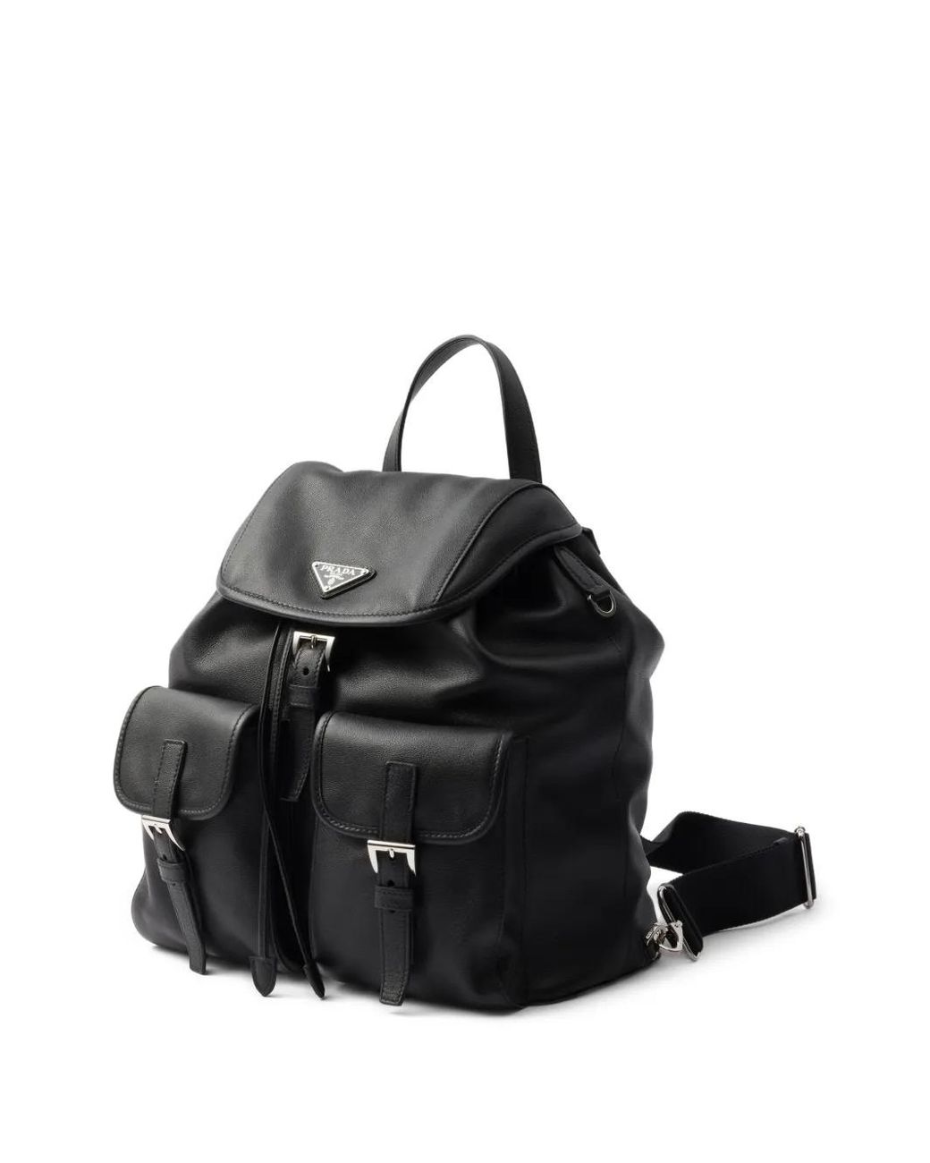 Prada Black Medium Leather Backpack