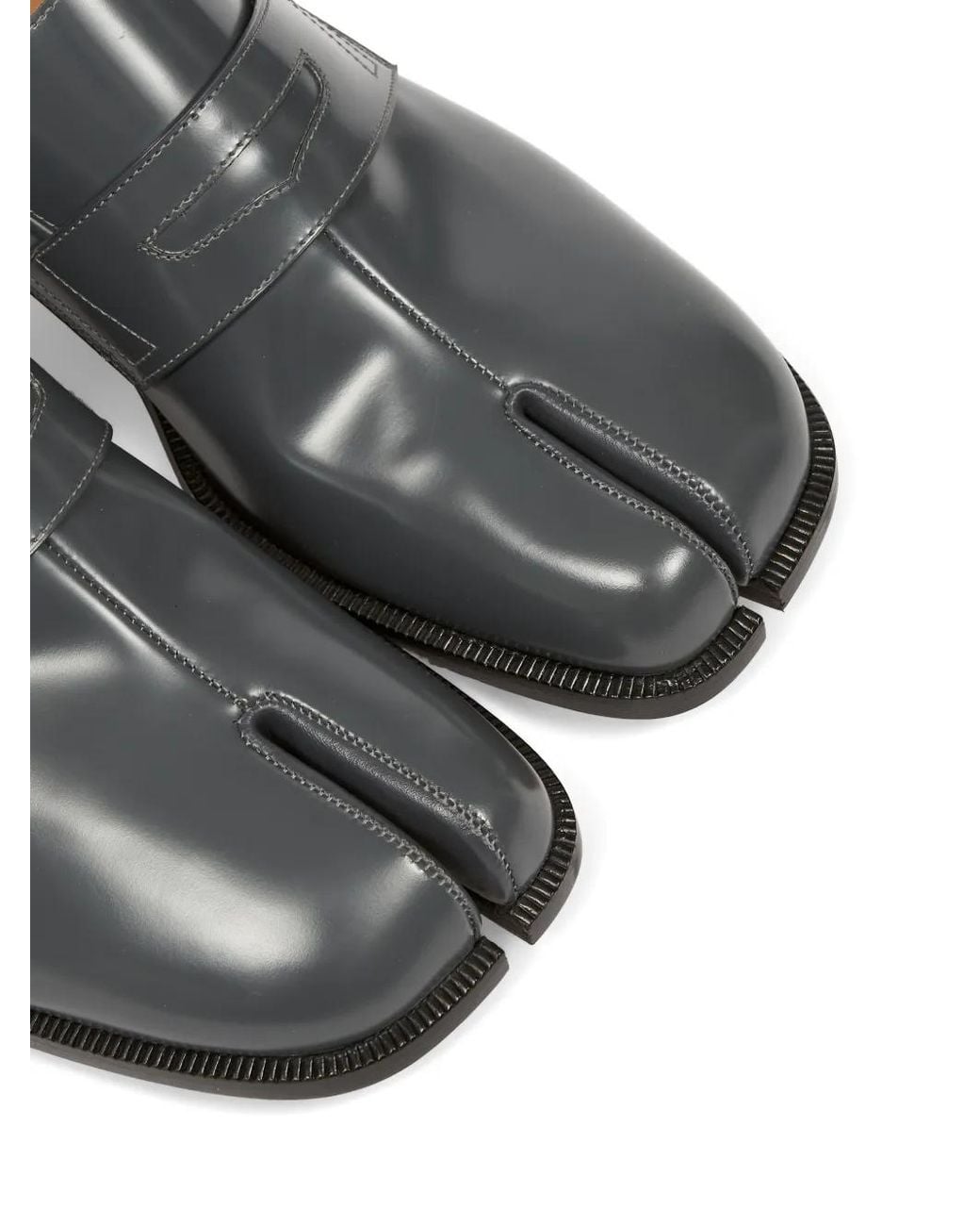 Maison Margiela Gray Tabi Slip-On Loafers for men