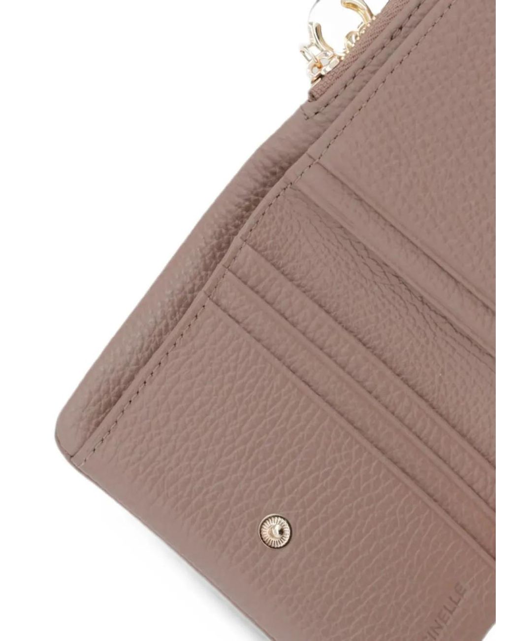 Coccinelle Brown Medium C-Me Grained-Leather Zip-Around Wallet for men