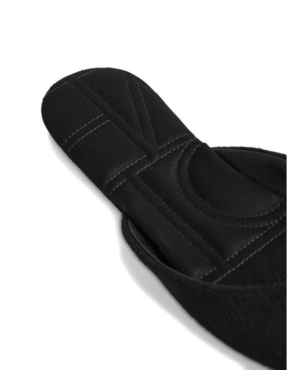 Totême White Wool Slippers