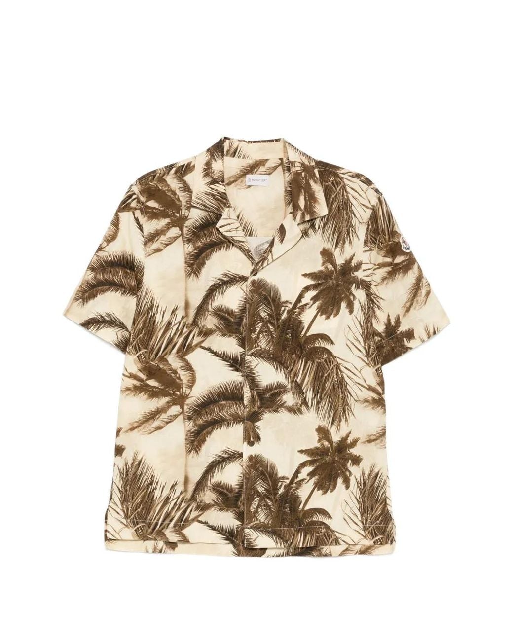 Moncler Metallic Graphic-Print Shirt for men