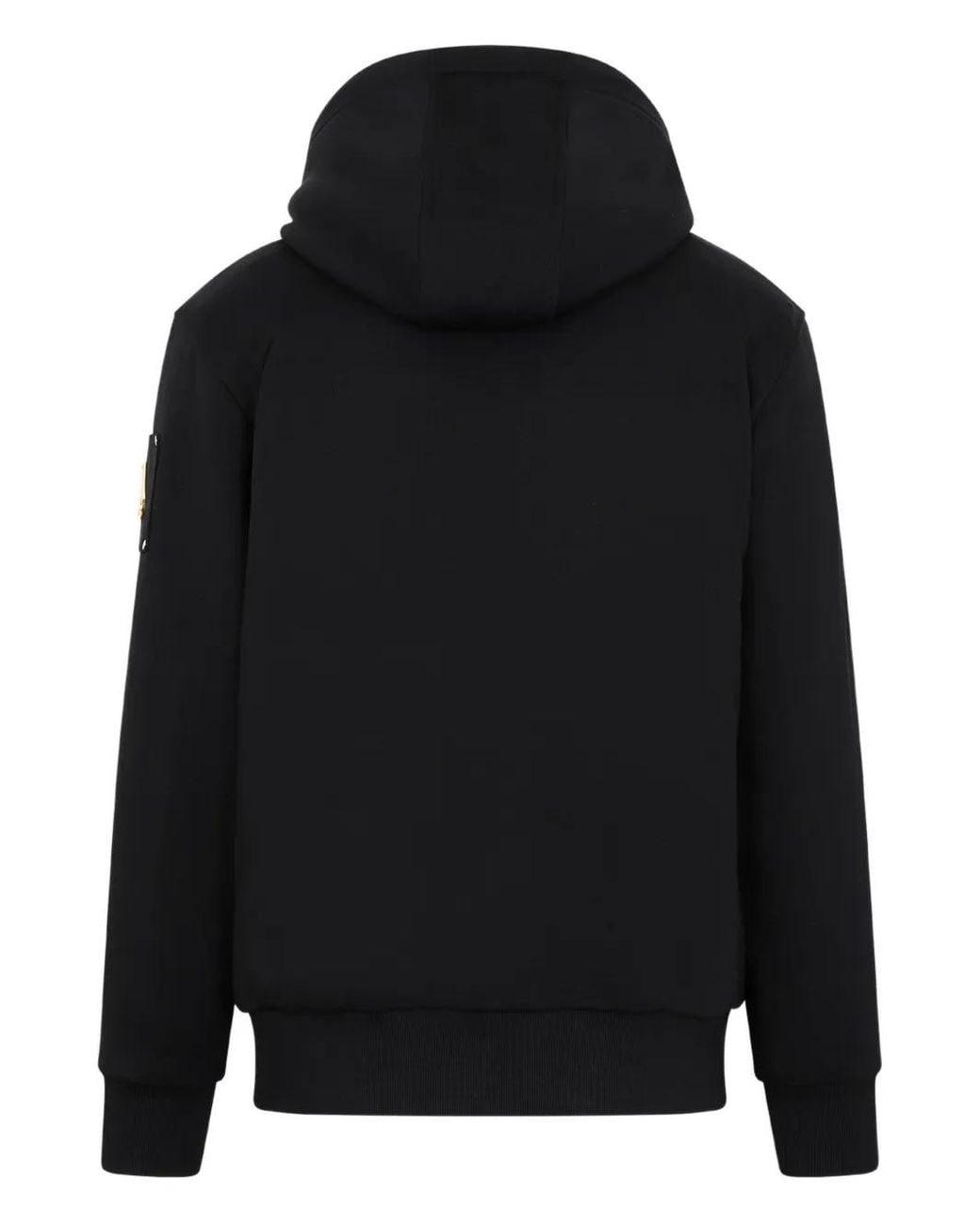 Moose Knuckles Black Hooded Zip-Up Jacket for men