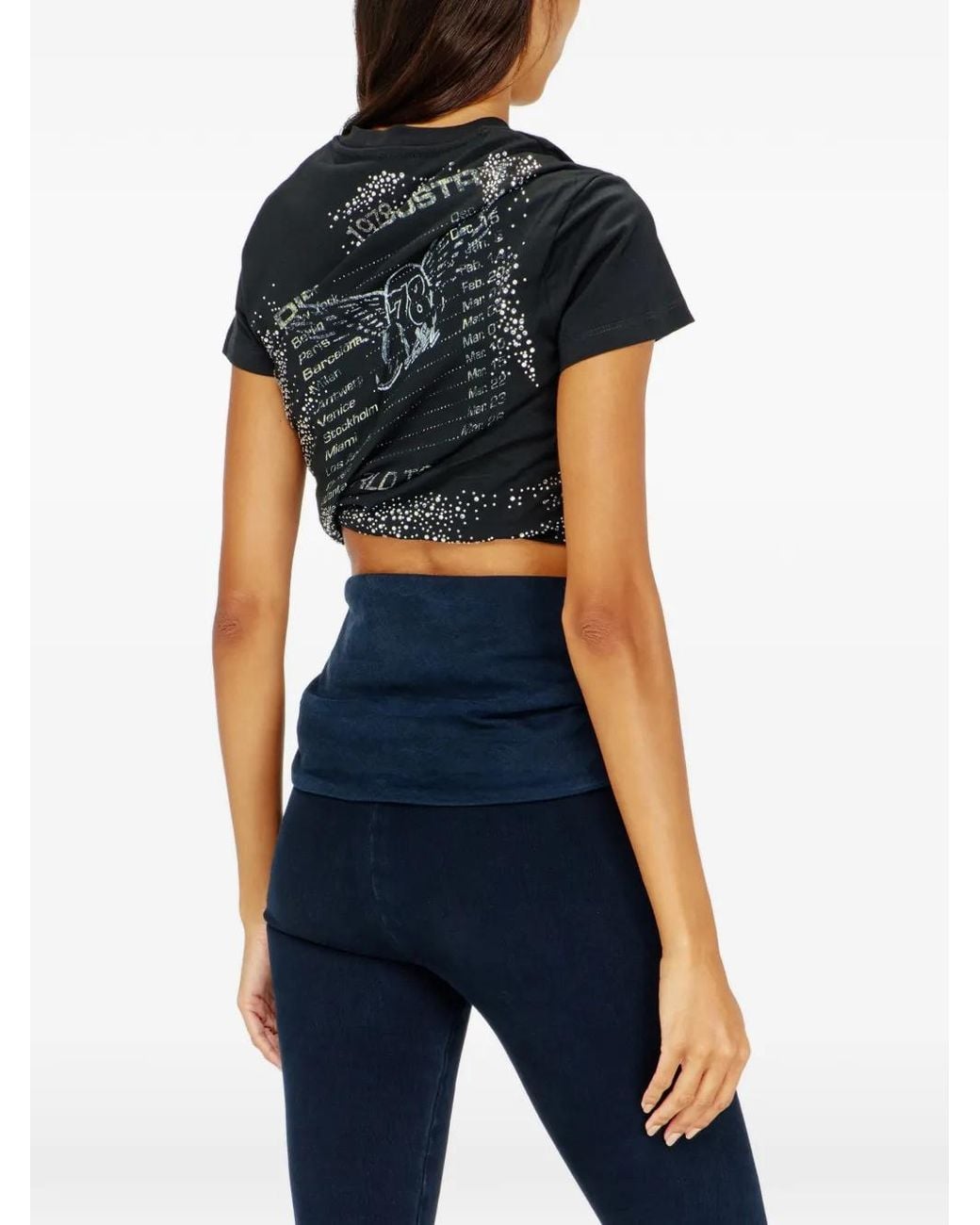 DIESEL Black Rucked-Up T-Shirt