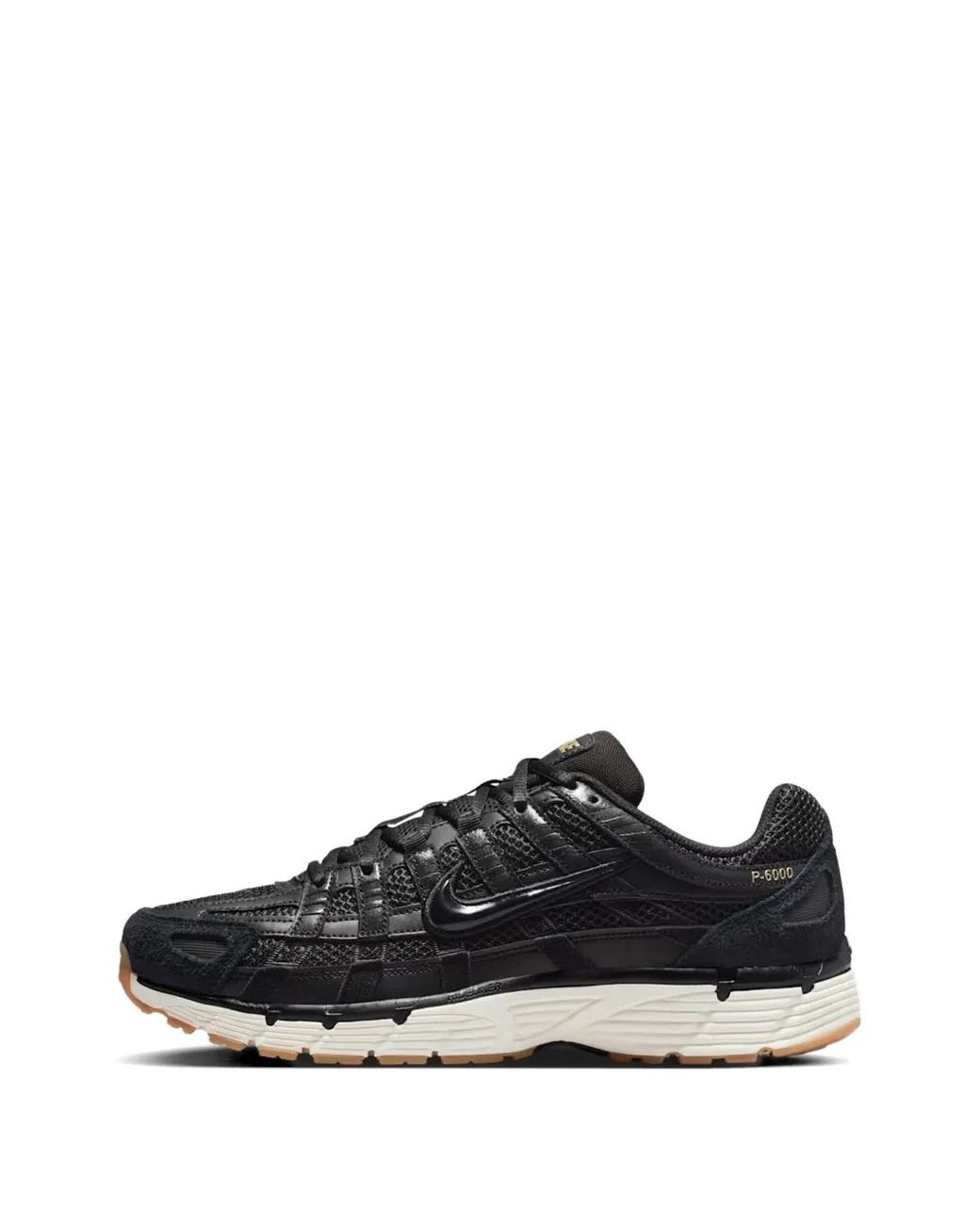 Nike Black P-6000 Metallic Grain Sail" Sneakers for men