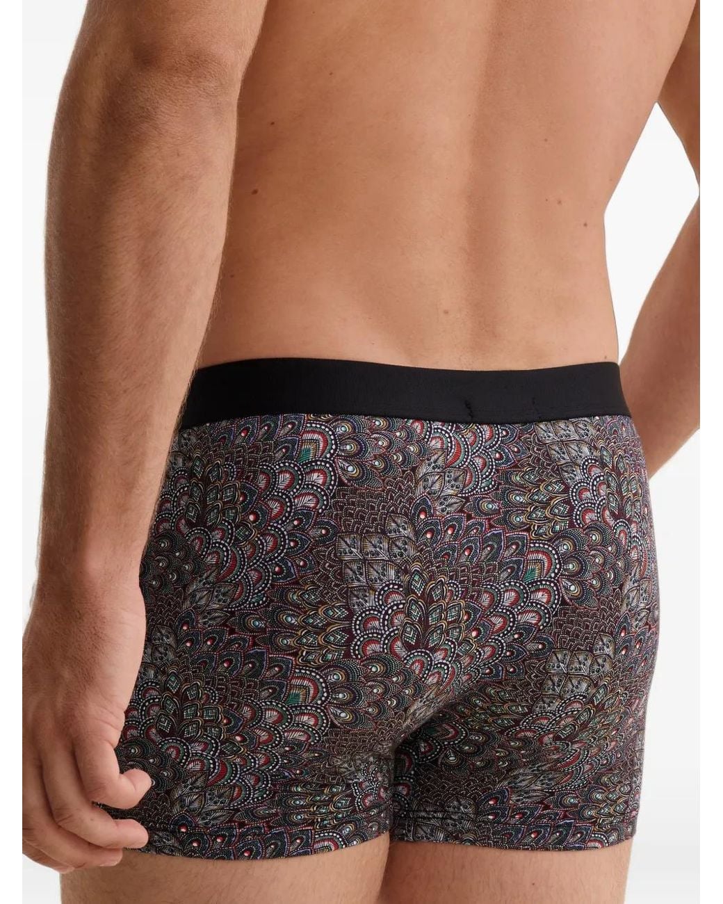 Aubade Blue Patterned-Print Boxer Briefs for men