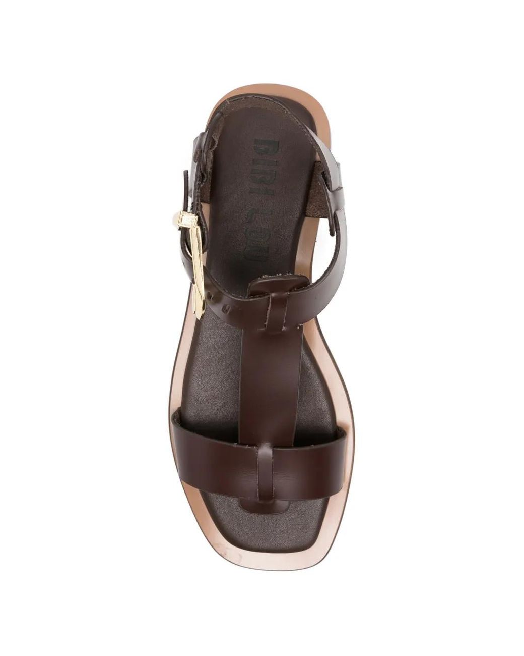 Bibi Lou White Buckle leather sandals