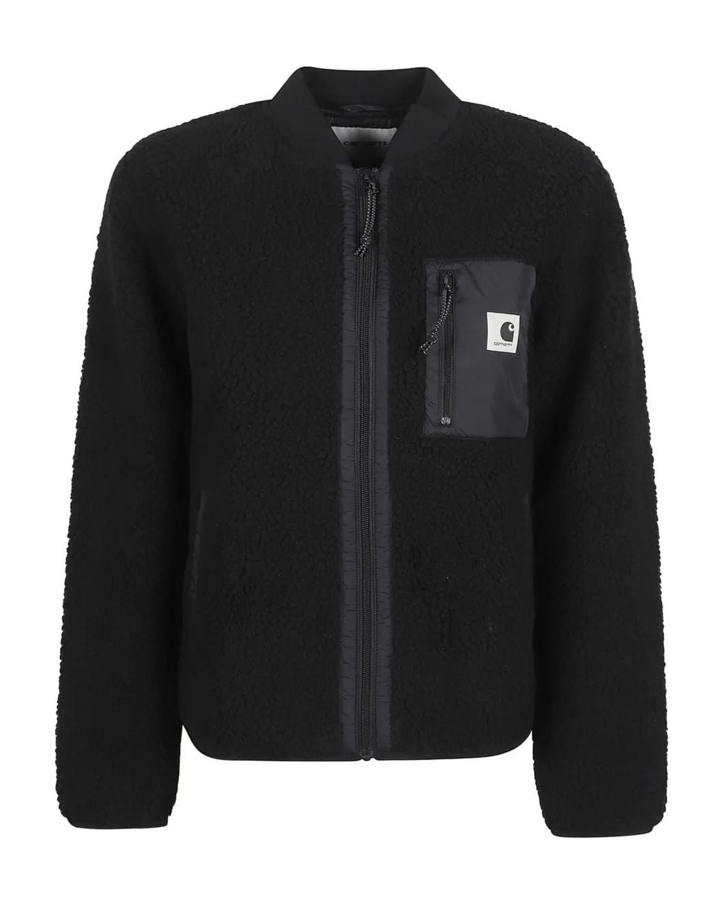 Carhartt Black Zip-Up Chest-Pocket Sweater
