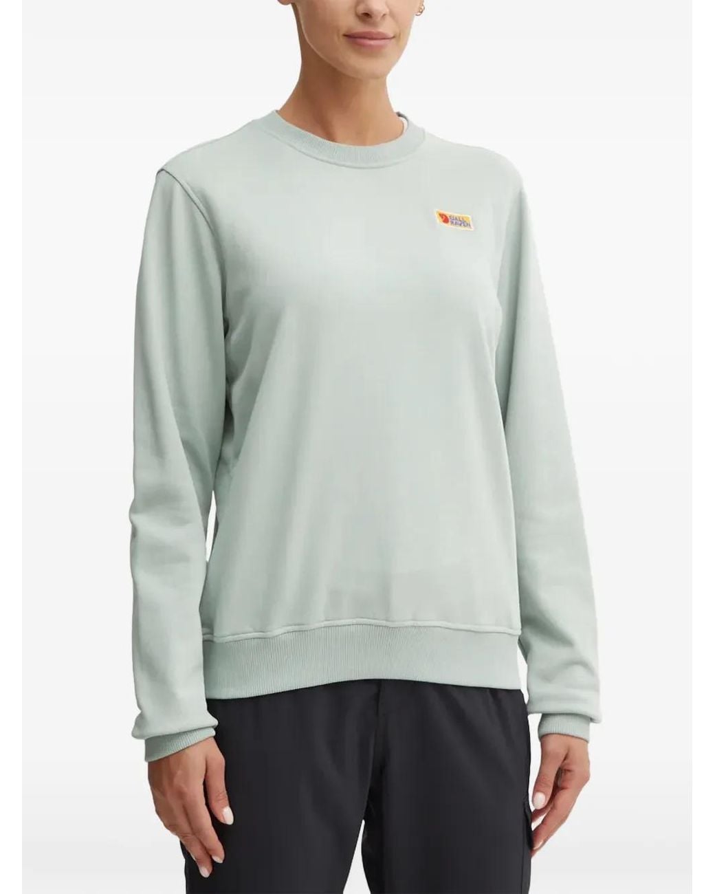 Sweat Vardag À Patch Logo Fjallraven en coloris Green