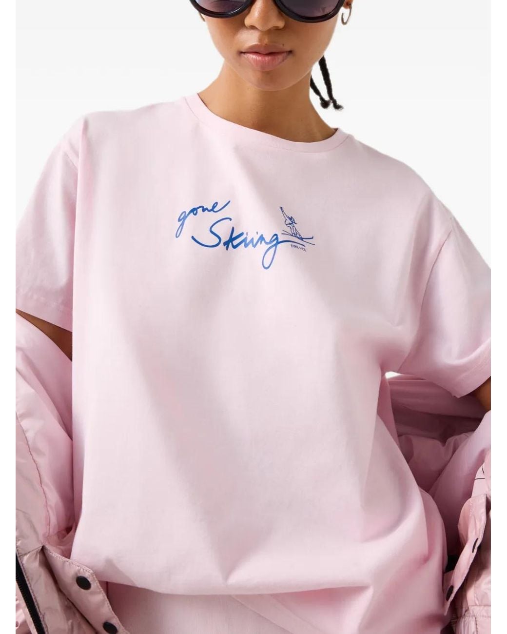 Bogner Fire + Ice Pink Cara Logo-Print T-Shirt