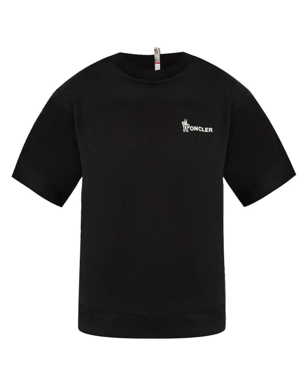 Moncler Black T-Shirts And Polos