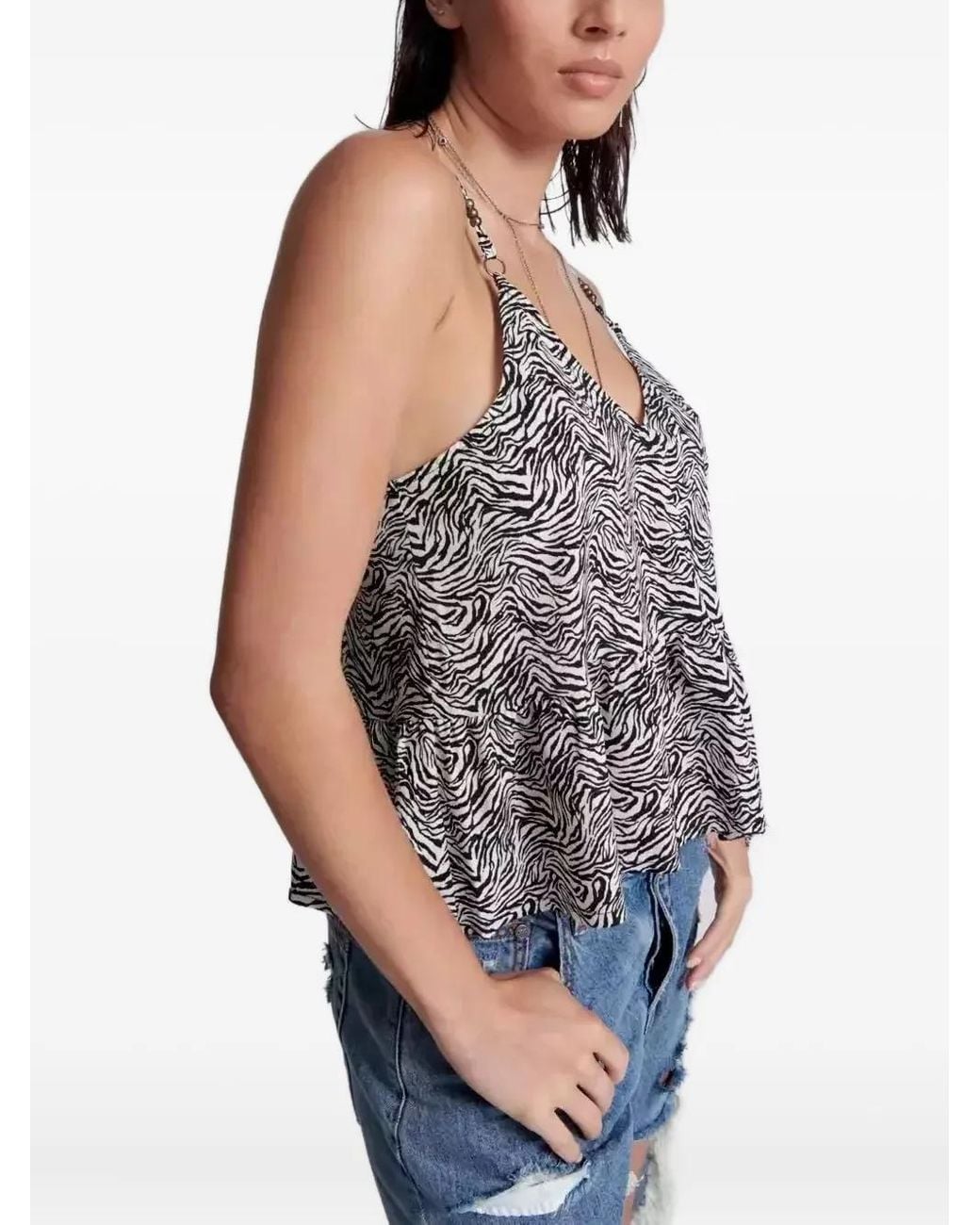 Blusa Interference Runaway di One Teaspoon in Gray
