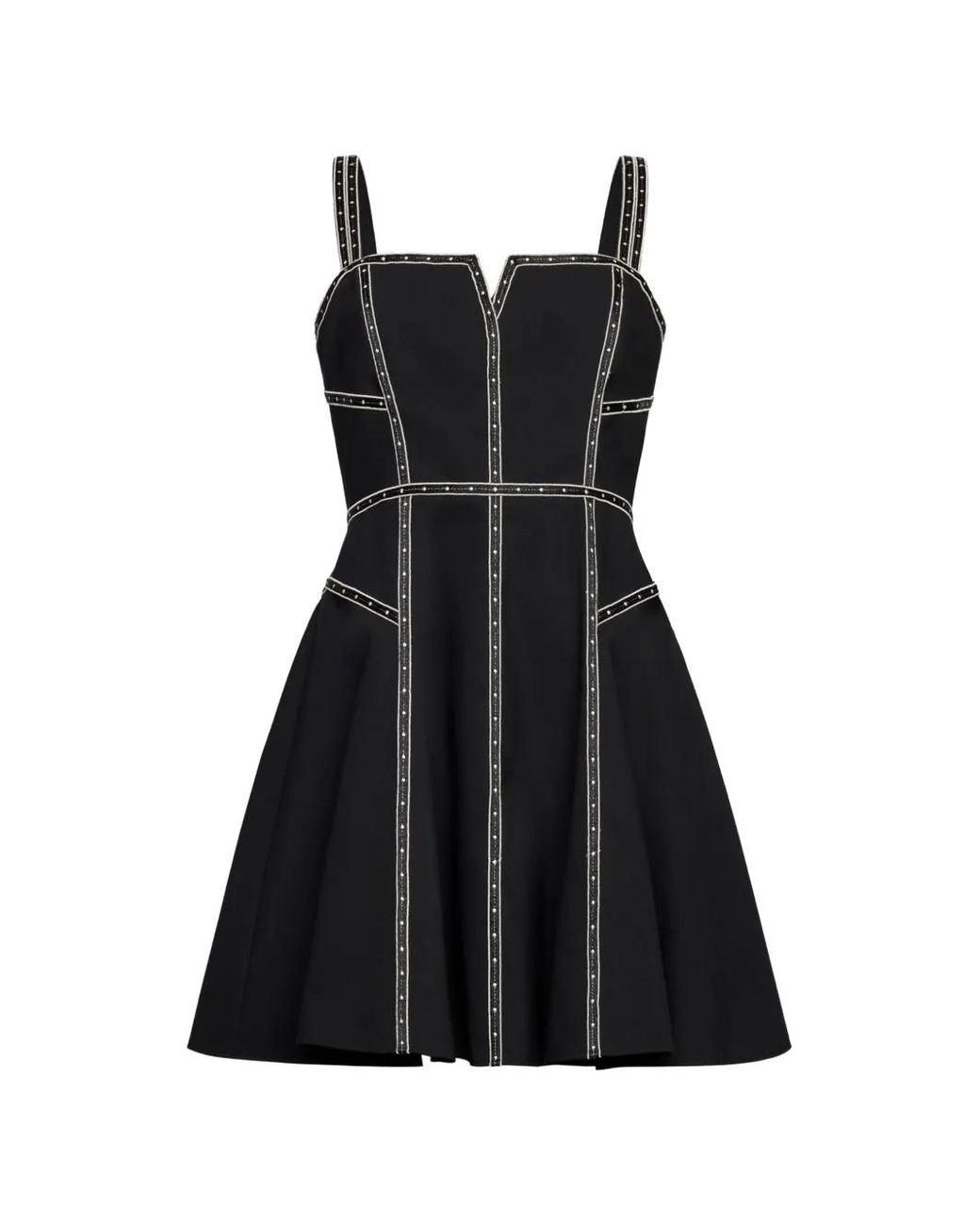 Cinq À Sept Black Jelena Flared Dress