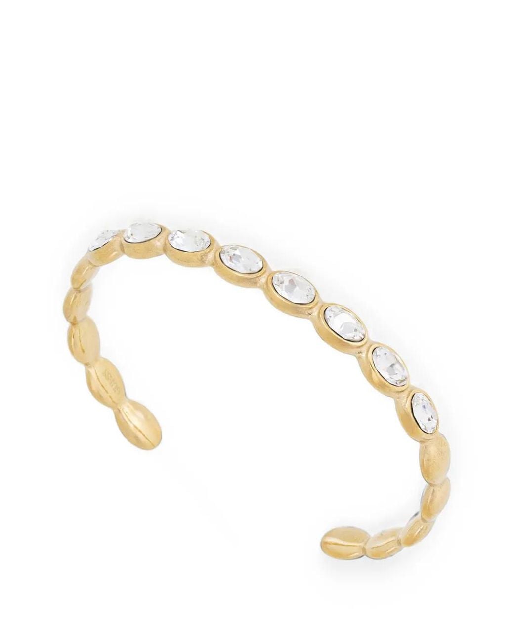 Guess Metallic Crystal-Embellished Cuff Bracelet